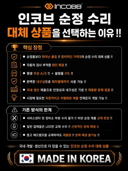 KGM 토레스 순정 LED 헤드램프 타사 수리 후 재불량 지긋지긋 하다 / 부산,김해