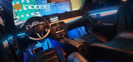 부산 벤츠 C클래스 W204 엠비언트 라이트 수입차 시공 제조사 인코브에서 자유로운 커스텀마이징 / 부산,김해