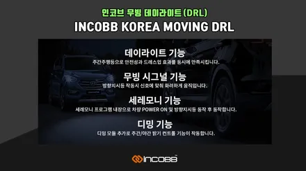 인코브 무빙 데이라이트 판매 1위 !! (DRL) / 자동차부품 & 애프터마켓 전문, 글로벌기업 인코브 (feat.싼타페DM) / 부산,김해