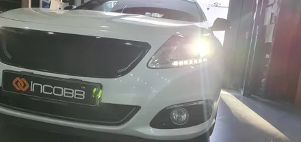 부산 SM5 플레티넘 반사판 수리 광도미달 합법 LED 전조등 교체 / 부산,김해