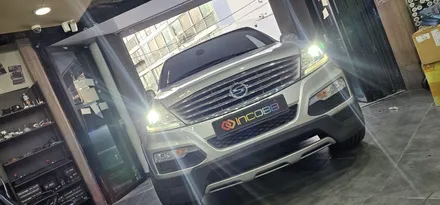 부산 렉스턴W 공조기 액정 흐림 수리 테일램프 후미등 점등 불량 해결 / 부산,김해