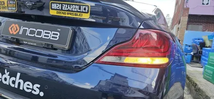 부산 LED 깜박이 턴시그널 교체 제네시스 G70 장착 시공 / 부산,김해