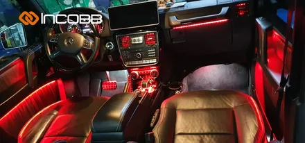 벤츠 지바겐 G바겐 G63 AMG 엠비언트 라이트 인코브 부산에서 작업 했어요 / 부산,김해