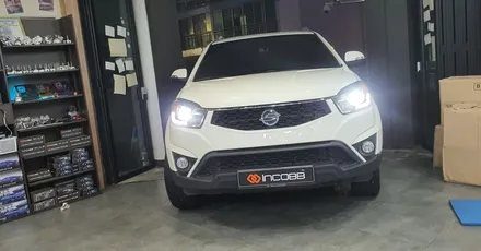 부산 LED 전조등 코란도c 장착 광도미달 전구 노화 반사판 손상 / 부산,김해