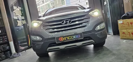 부산 싼타페DM 반사판 수리 광도미달 HID 벌브 교체 / 부산,김해