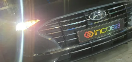 부산 LED 전조등 쏘나타 DN8 할로겐 램프 전구 교체 시공편 / 부산,김해