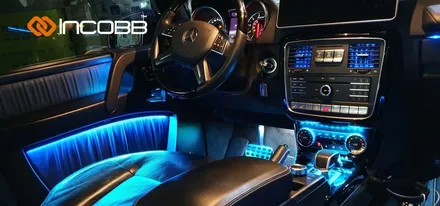 벤츠 지바겐 G바겐 G63 AMG 엠비언트 라이트 인코브 부산에서 작업 했어요 / 부산,김해