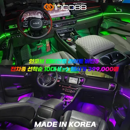 GOOD BYE 2024 인코브 오프라인 장착 할인 행사 부산  더뉴 카니발 KA4 엠비언트 라이트 / 부산,김해