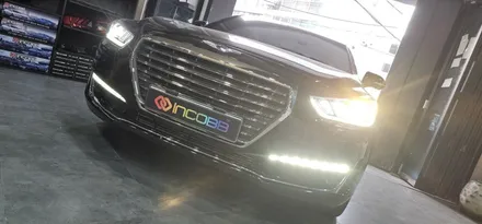 제네시스 EQ900 데이라이트 활성화 및 테일램프 후미등 면발광 분리 작업 시공 / 부산,김해