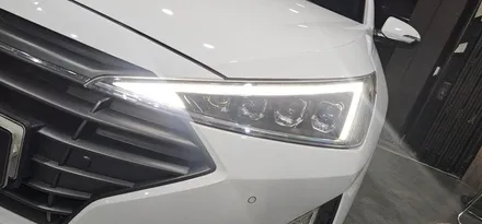 더 뉴 아반떼AD 데이라이트 수리 황변 점등 불량 문제 해결 방법 / 부산,김해
