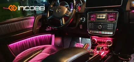 벤츠 지바겐 G바겐 G63 AMG 엠비언트 라이트 인코브 부산에서 작업 했어요 / 부산,김해