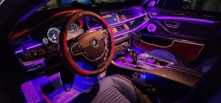 BMW 5시리즈 부산엠비언트 라이트 인코브 시공 편 / 부산,김해