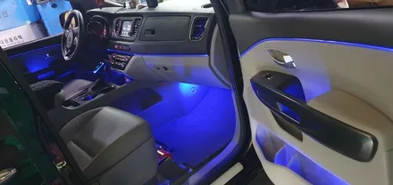 올뉴카니발 엠비언트 라이트 장착~~! 부산 LED 풋등, 실내 분위기 완성! ★인코브 MIX 렌즈 엠비언트★ / 부산,김해