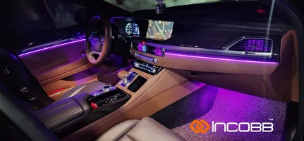부산 제네시스 G90 엠비언트 라이트 대시보드 도어 송풍구 풋등 시공 후기 / 부산,김해
