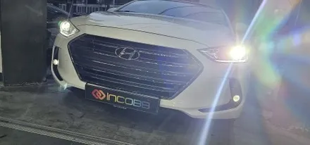 부산 아반떼AD 헤드라이트 LED 데이라이트 고장 불량 수리 인코브에서 해결 했어요 / 부산,김해