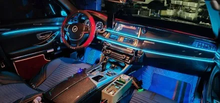 BMW 5시리즈 부산엠비언트 라이트 인코브 시공 편 / 부산,김해