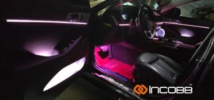 제네시스 G80 엠비언트 라이트 시공 인코브 / 부산,김해
