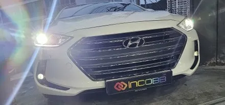 부산 아반떼AD 헤드라이트 LED 데이라이트 고장 불량 수리 인코브에서 해결 했어요 / 부산,김해
