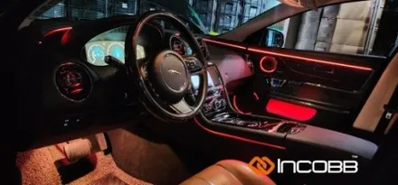 재규어 XJ 인코브 엠비언트 라이트 시공 부산 인코브 본사 전문 작업 / 부산,김해