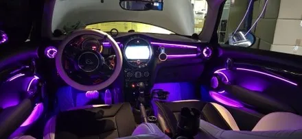 BMW 미니쿠퍼 엠비언트 라이트 시공 인코브 부산 본사에서 세련된 실내와 특별 할인 혜택까지 / 부산,김해