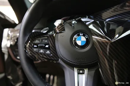 김포랩핑 BMW 5시리즈 유광카본 실내랩핑 / 광진구, 성수, 송파