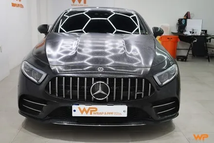 중랑구 벤츠 CLS450 (C257) 전체랩핑 전문샵 사틴다크그레이 / 광진구, 성수, 송파