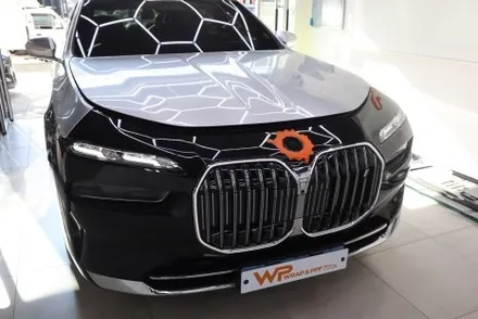 강남 BMW I7 사고수리 후 투톤랩핑 재시공 / 광진구 중곡동