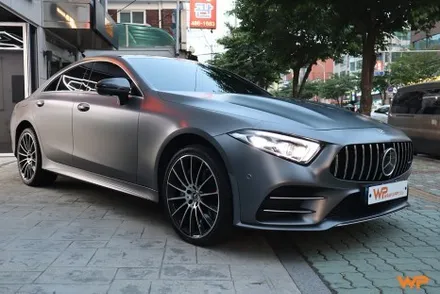 중랑구 벤츠 CLS450 (C257) 전체랩핑 전문샵 사틴다크그레이 / 광진구, 성수, 송파