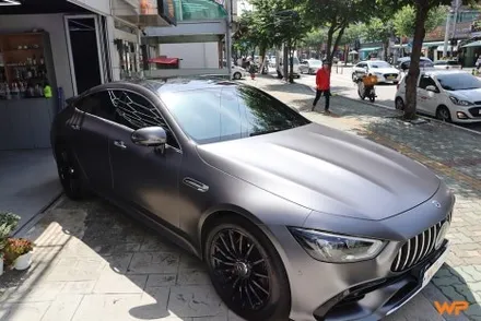벤츠 GT43 AMG 랩핑제거 및 전체랩핑 재시공 장안동 / 광진구 중곡동