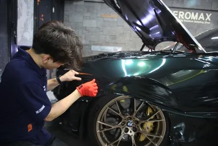 인천 랩핑 고광택 AX 필름 메탈릭 에메랄드 전체 시공 [ BMW M5 CS ] / 광진구, 성수, 송파