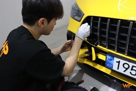 gt43 amg 크롬죽이기 엠블럼 블랙 교체 크롬딜리트 필수 / 광진구 중곡동