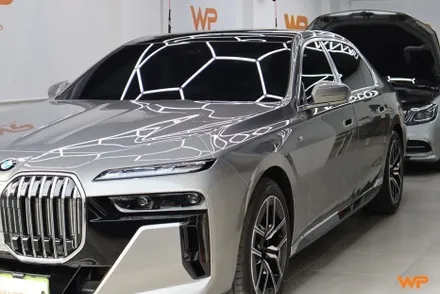 BMW 7시리즈 상단 투톤랩핑 비닐프로그 하이그로시 블랙 광진구랩핑 / 광진구, 성수, 송파