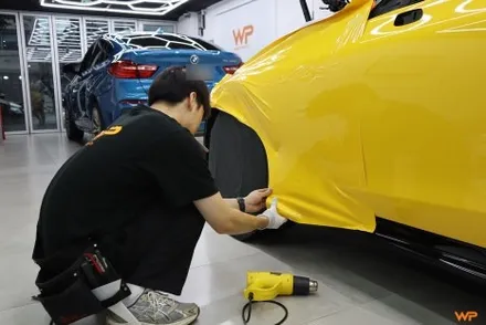 벤츠 GT43 전체랩핑 AMG 감성 살린 옐로우 컬러변신 / 광진구 중곡동