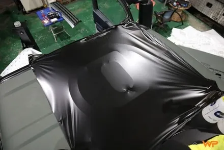 대우 3.5톤 스카이 장비 트럭 도색대신 랩핑 더쎈 / 광진구 중곡동