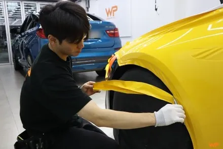 벤츠 GT43 전체랩핑 AMG 감성 살린 옐로우 컬러변신 / 광진구 중곡동