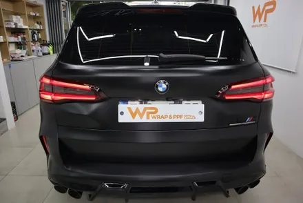 송파 자동차 전체랩핑  BMW X5M 컴페티션 사틴블랙 / 광진구, 성수, 송파