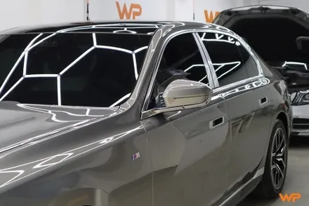 BMW 7시리즈 상단 투톤랩핑 비닐프로그 하이그로시 블랙 광진구랩핑 / 광진구, 성수, 송파