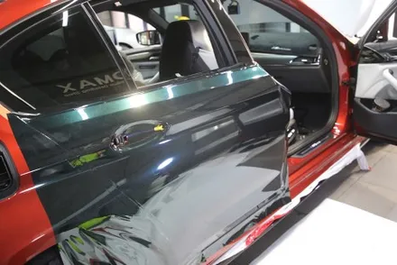 인천 랩핑 고광택 AX 필름 메탈릭 에메랄드 전체 시공 [ BMW M5 CS ] / 광진구, 성수, 송파