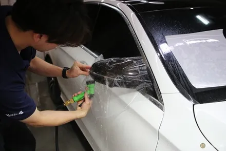 벤츠 e클래스 E63amg 생활보호 ppf 울트라핏 시공 / 광진구, 성수, 송파