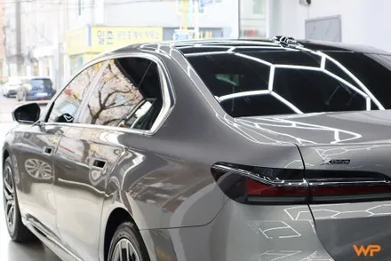 BMW 7시리즈 상단 투톤랩핑 비닐프로그 하이그로시 블랙 광진구랩핑 / 광진구, 성수, 송파