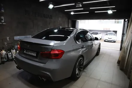BMW 3시리즈 락그레이 시멘트 전체랩핑 청라랩핑 / 광진구, 성수, 송파