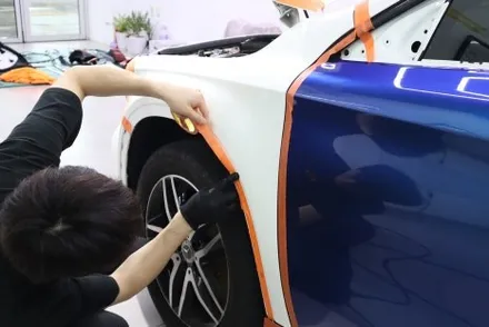 [잠실 랩핑] 벤츠 GLA 포르쉐 블루컬러로 전체랩핑 시공기 / 광진구 중곡동