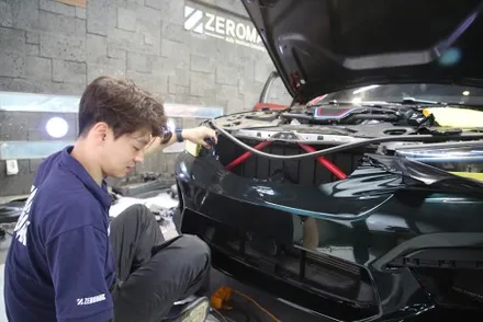 인천 랩핑 고광택 AX 필름 메탈릭 에메랄드 전체 시공 [ BMW M5 CS ] / 광진구, 성수, 송파
