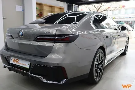 BMW 7시리즈 상단 투톤랩핑 비닐프로그 하이그로시 블랙 광진구랩핑 / 광진구, 성수, 송파