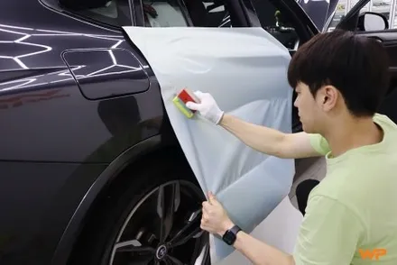 강동구랩핑 BMW X4 M40I 랩핑 제거 후 타이니봇 전체랩핑 / 광진구 중곡동