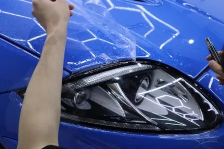 재규어 XKR-S 카본 부분랩핑 및 헤드라이트 PPF / 광진구 중곡동