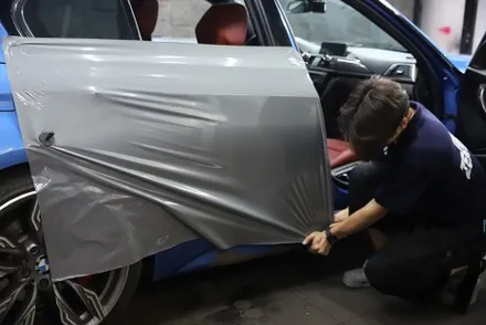BMW 3시리즈 락그레이 시멘트 전체랩핑 청라랩핑 / 광진구, 성수, 송파