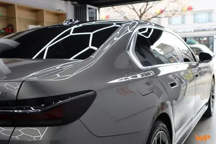 BMW 7시리즈 상단 투톤랩핑 비닐프로그 하이그로시 블랙 광진구랩핑 / 광진구, 성수, 송파