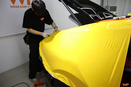 벤츠 GT43 전체랩핑 AMG 감성 살린 옐로우 컬러변신 / 광진구 중곡동