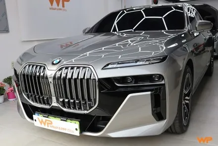 BMW 7시리즈 상단 투톤랩핑 비닐프로그 하이그로시 블랙 광진구랩핑 / 광진구, 성수, 송파